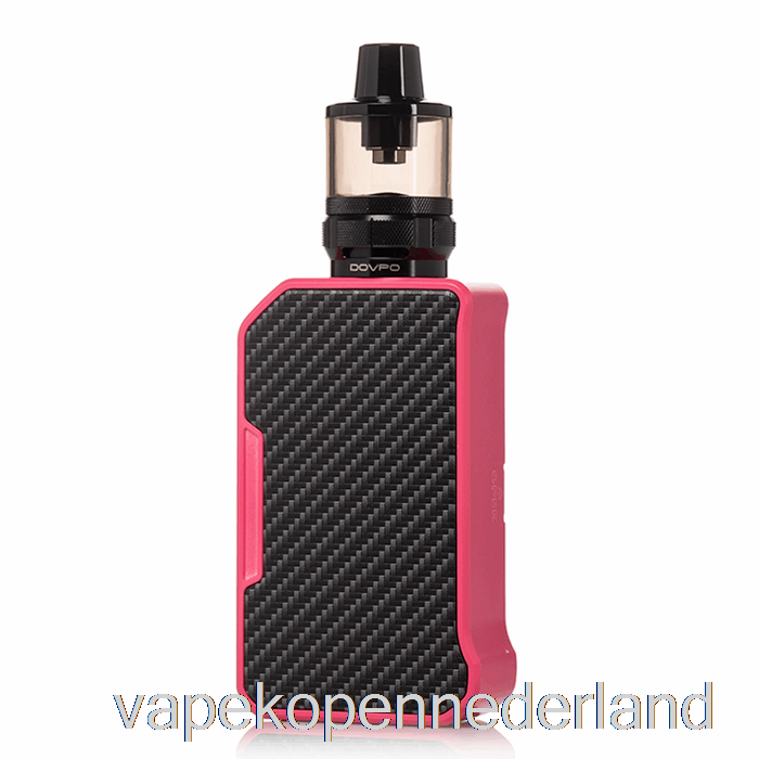 Elektronische Sigaret Vape Dovpo Mvp 220w Starterkit Koolstofvezel Roze